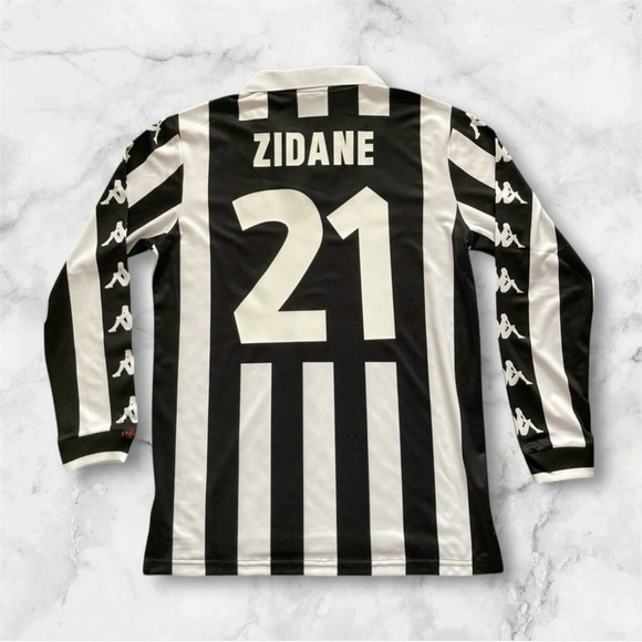 JUVENTUS 1998/1999 HOME FOOTBALL JERSEY #21 ZIDANE - NWT ⚽️💯🔥 - Picture 2 of 2